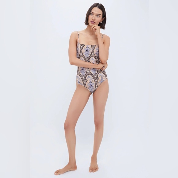 Boteh NWT Tuckernuck Earthy Paisley Pietro Sunda One-Piece Swimsuit Bohemain - Picture 10 of 10